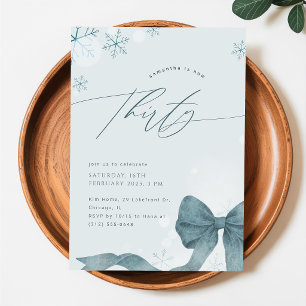 Invitación Arco de copo de nieve de invierno moderno para cum