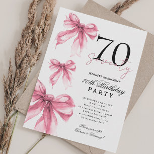 Invitación Arco de Coqueta de Acuarela Rosa Rubor Cumpleaños