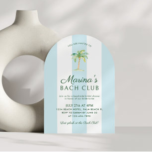 Invitación Arco de Despedida de Soltera del Blue Stripes Beac