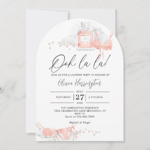 Invitación Arco de Despedida de Soltera Peach Blush Ooh la la