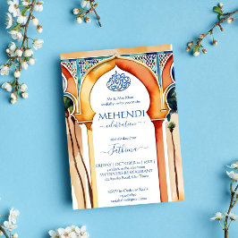 Invitación Arco de estilo árabe Mehendi Islamic Morocco
