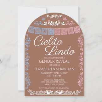 Invitación Arco de fiesta de revelación de género Cielito Lin