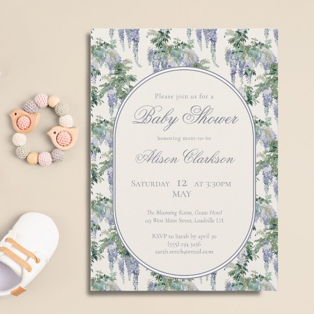 Invitación Arco de flores de guisante dulce Desayuno de bebé  (Subido por el creador)