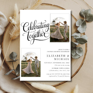 Invitación Arco de Foto de Ducha de Parejas Celebrando Juntos