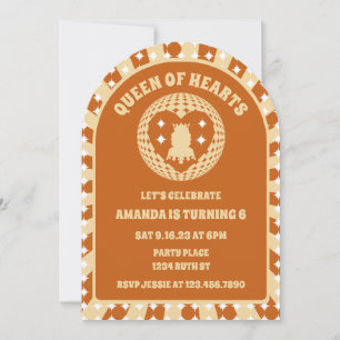 Invitación Arco De Fotos De Cumpleaños De La Reina De Los Cor