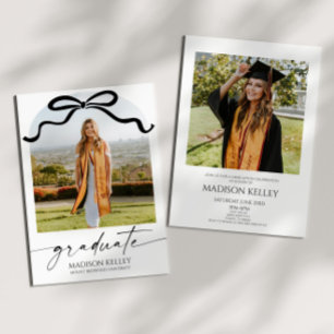 Invitación Arco de fotos de lazo elegante moderno para fiesta