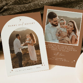 Invitación Arco de GALA Boho Terracotta Navidades de merry y 