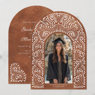 Invitación Arco de Graduación Mexicano de Terracota Talavera