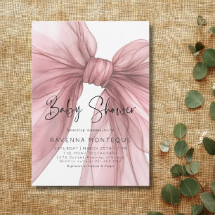 Invitación Arco de ligero rubor personalizado para baby showe