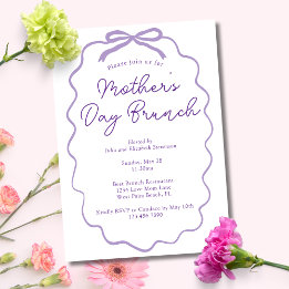 Invitación Arco de Lila Minimalista Simple para Brunch del Dí