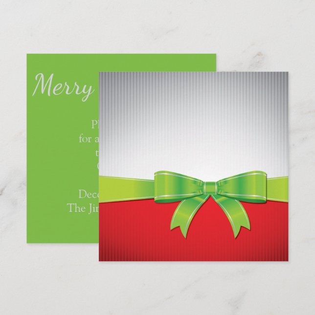 Invitación arco de navidades (Anverso / Reverso)