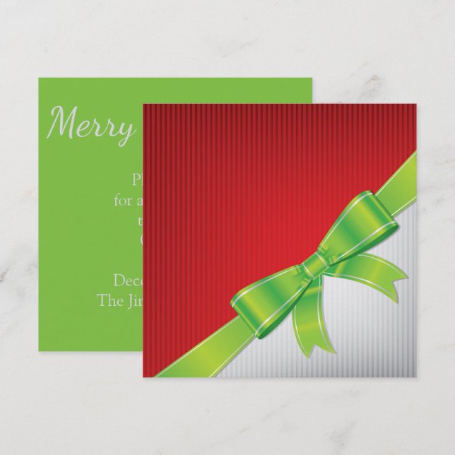 Invitación arco de navidades (Anverso / Reverso)