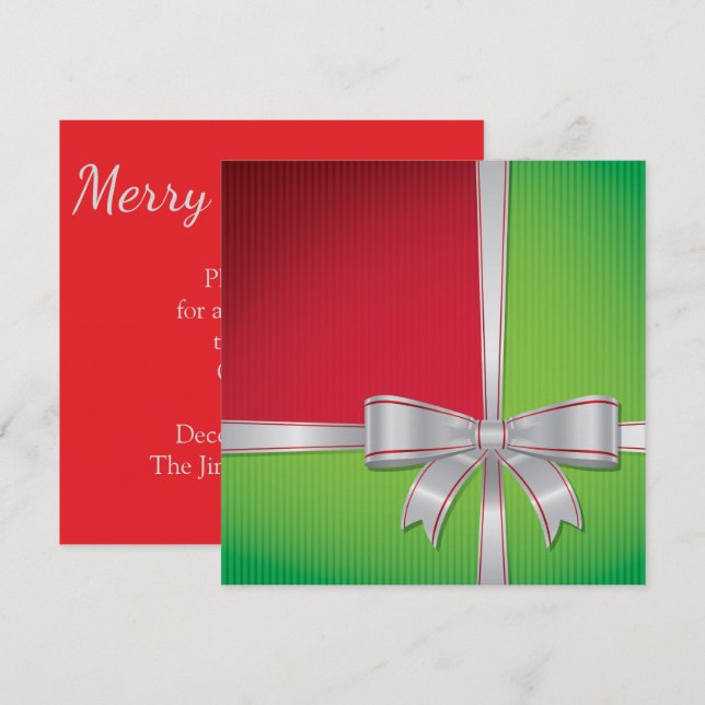 Invitación arco de navidades (Anverso / Reverso)