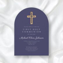 Arco de primera comunión de travesía religiosa azu