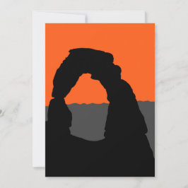 Invitación Arco Delicado en el Parque Nacional Arches - Utah,