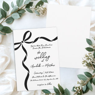 Invitación Arco Dibujado a Mano Caprichoso Boda
