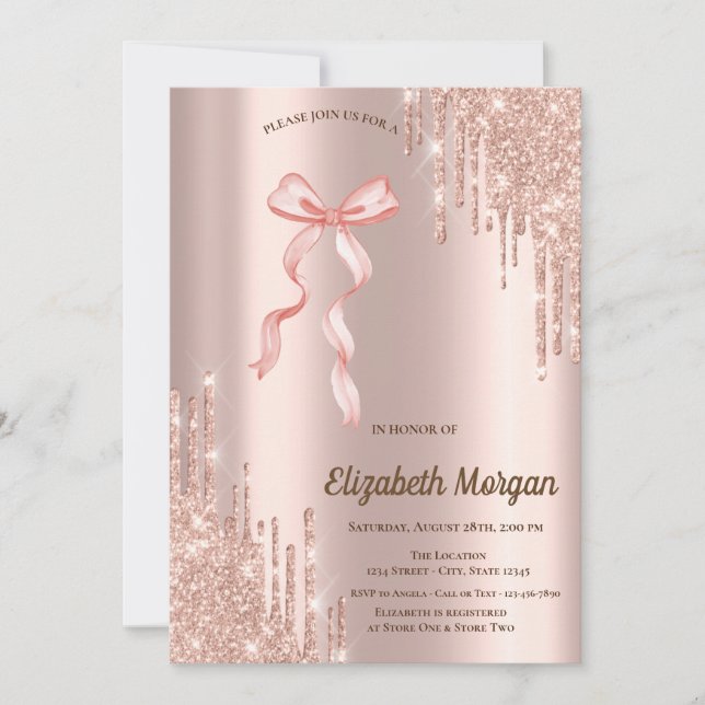 Invitación Arco dibujado a mano marco elegante puntos  (Anverso)