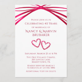 Invitación Arco Elegante Personalizado para Fiesta de Anivers
