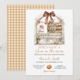 Invitación Arco Ella tiene un bollo en el horno Pastelería Ba