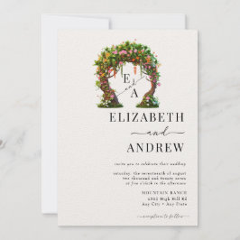 Invitación Arco floral | Boda de árbol