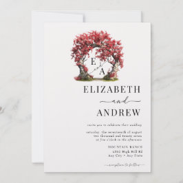 Invitación Arco floral | Boda de árbol