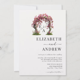 Invitación Arco floral | Boda de árbol