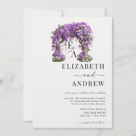 Invitación Arco floral | Boda de árbol