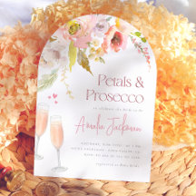 Arco floral de Pétalos y Prosecco para Despedida d