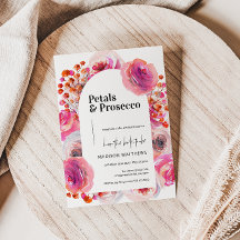 Arco floral de Pétalos y Prosecco para Despedida d