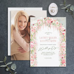 Invitación Arco floral Rústico Sage Green y Rosa<br><div class="desc">Crea la invitación perfecta a la boda con este diseño rústico de arco floral verde y rosa sabio. diseñado para una boda en el jardín donde la novia entra a través de un hermoso arco floral. Para obtener productos coincidentes, póngase en contacto con el diseñador a través de Zazzle Designer...</div>