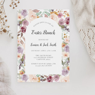 Invitación Arco floral vintage de Semana Santa