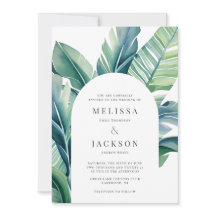 Arco fológico exótico de hojas silvestres y tropic