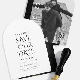 Invitación Arco fotográfico de boda Save the Date