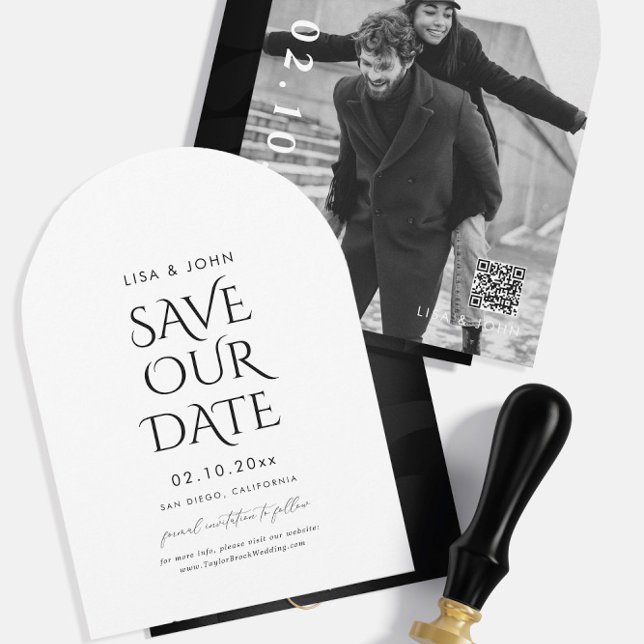 Invitación Arco fotográfico de boda Save the Date (Subido por el creador)