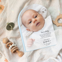 Invitación Arco fotográfico de la propuesta de Be My Godfathe