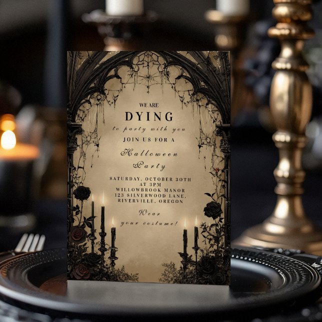 Invitación Arco Gótico de Velas en Halloween (Subido por el creador)