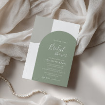 Arco minimal elegante boho verde salvia para baby 