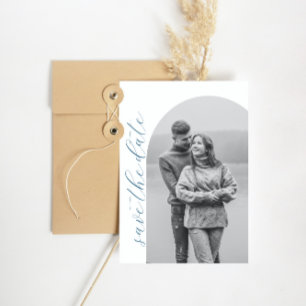Invitación Arco minimalista Guardar la foto del boda de fecha