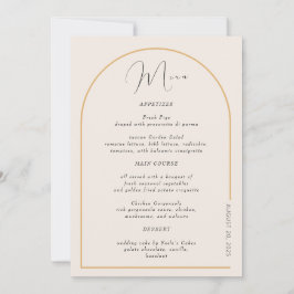 Invitación Arco moderno con verdadero Relieve metalizado