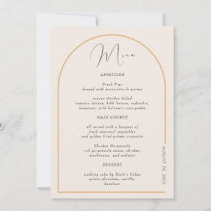 Invitación Arco moderno con verdadero Relieve metalizado