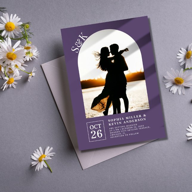 Invitación Arco Moderno. Foto: Boda De Vino Mulado. (Subido por el creador)