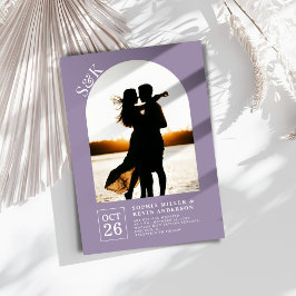 Invitación Arco Moderno I Foto Ametist Smoke I Boda