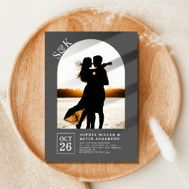 Invitación Arco moderno I Foto Emperador I Boda