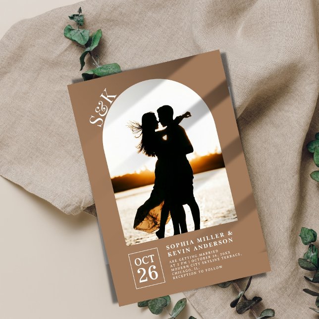 Invitación Arco Moderno I Foto I Leather I Boda (Subido por el creador)