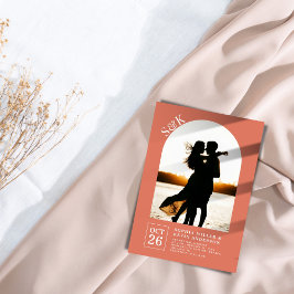 Invitación Arco moderno I Foto I Terracotta I Boda