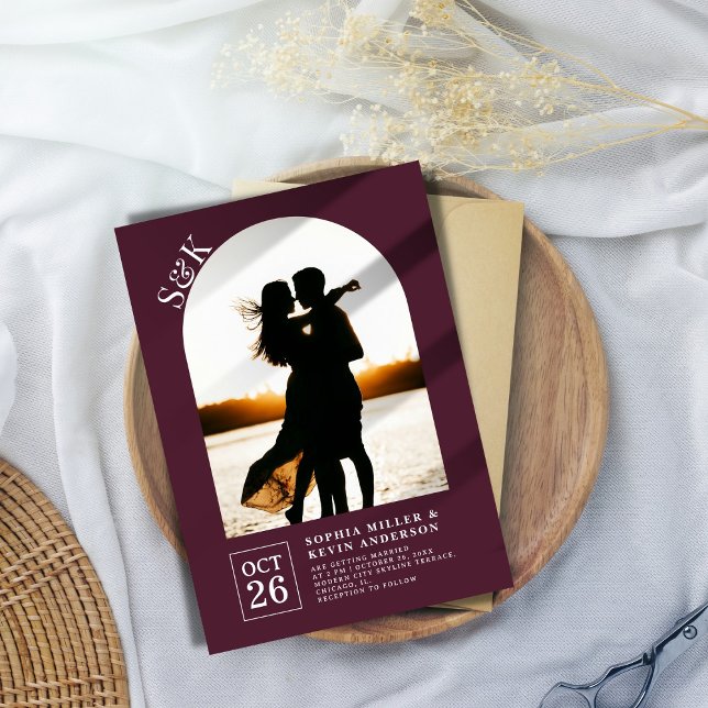 Invitación Arco Moderno I Foto I Wine Berry I Boda (Subido por el creador)