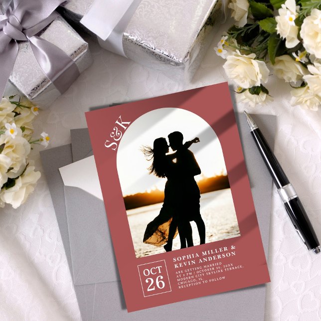 Invitación Arco moderno I Foto Matriz I Boda (Subido por el creador)