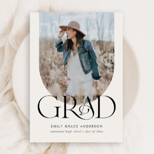 Invitación Arco Moderno Sencillo Boho Tres Graduaciones De Fo