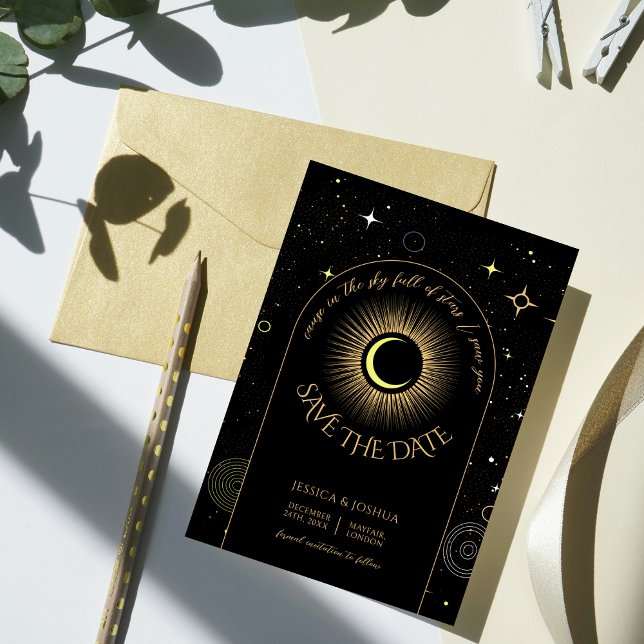 Invitación Arco negro celestial en las estrellas que te vi (Subido por el creador)