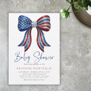 Invitación Arco Patriótico Americano Cumpleaños Personalizado